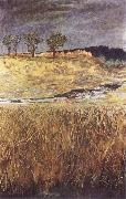 Max Klinger Landscape at the Unstrut oil painting